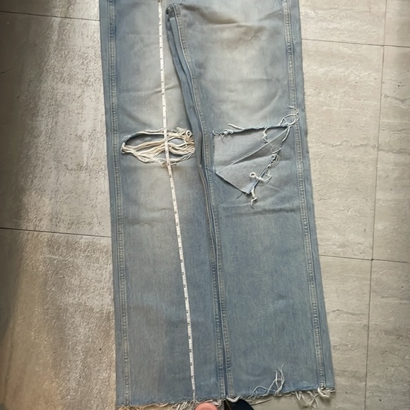🤍 RE/DONE // 90s High Rise Loose • Breezy Indigo with Rips - Picture 15 of 15